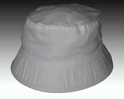 White flat top store hat