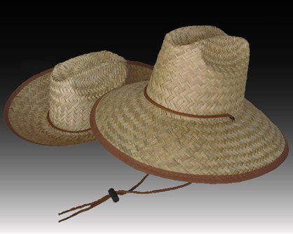 Straw Hat with Chin Cord