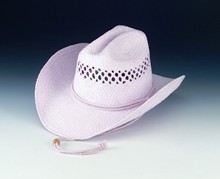 Pink Western Hat with Vented Crown
